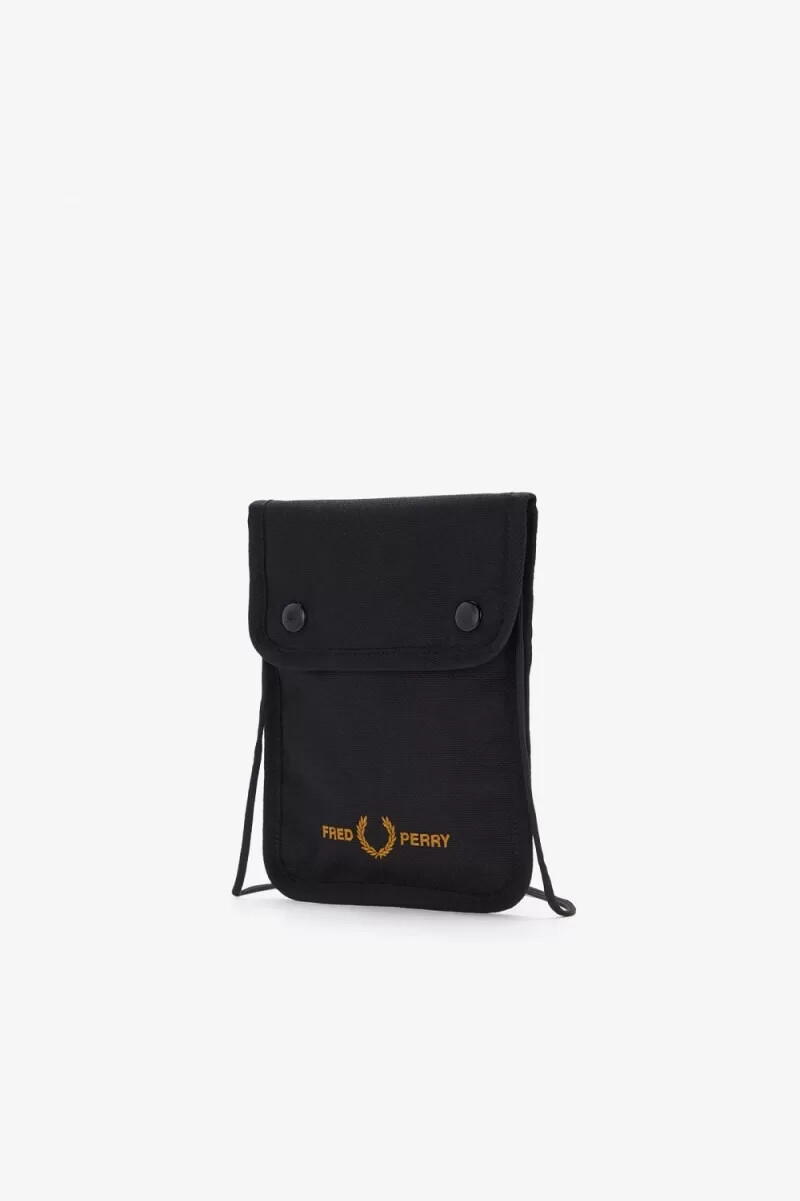 bolsos negros para hombre de la marca fred perry