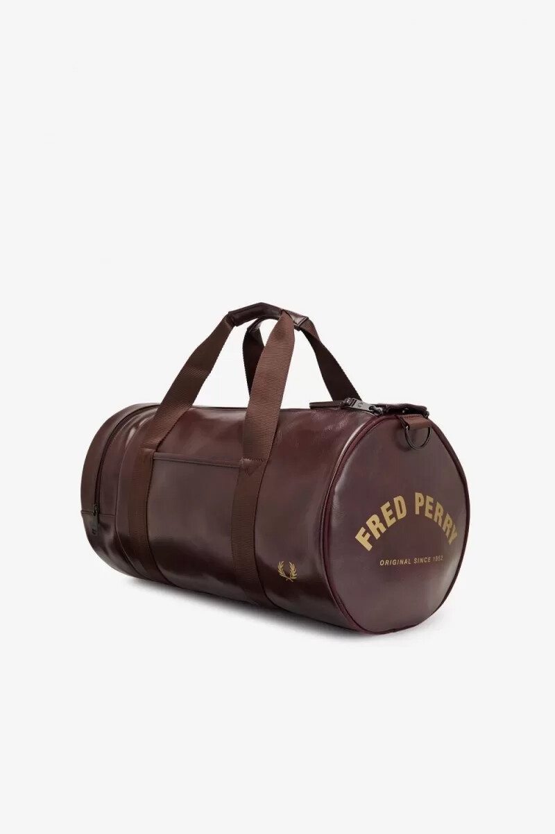 bolsos fred perry tonal barrel para hombre en marrón