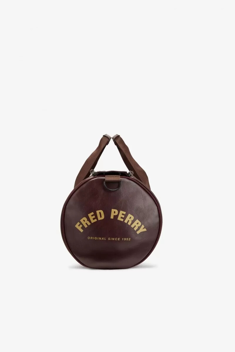 bolsos fred perry tonal barrel para hombre en marrón
