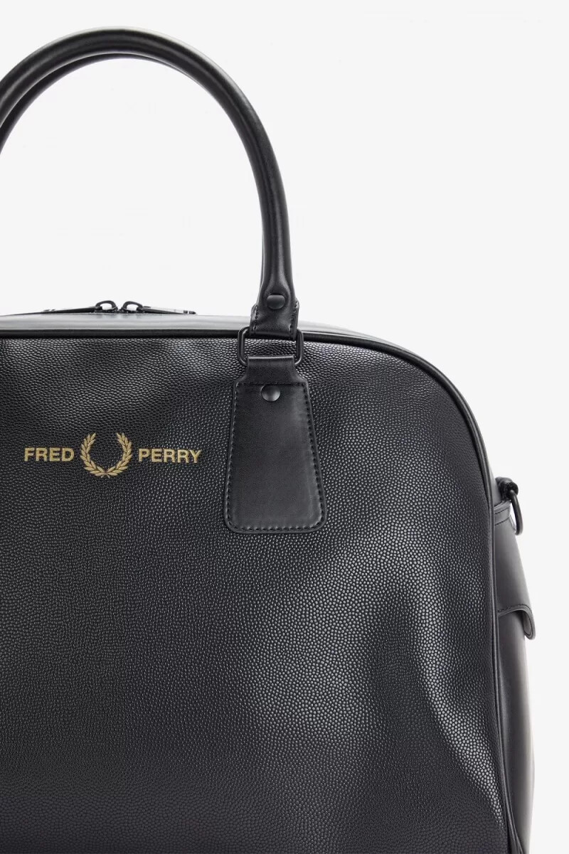 bolsos fred perry scotch grain grip para mujer color negro