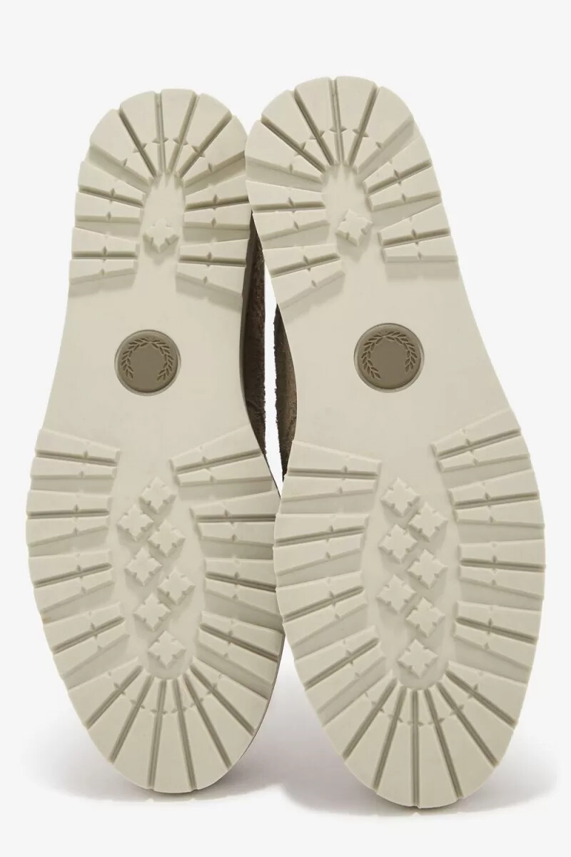 botas fred perry low kenney para hombre en gris cálido