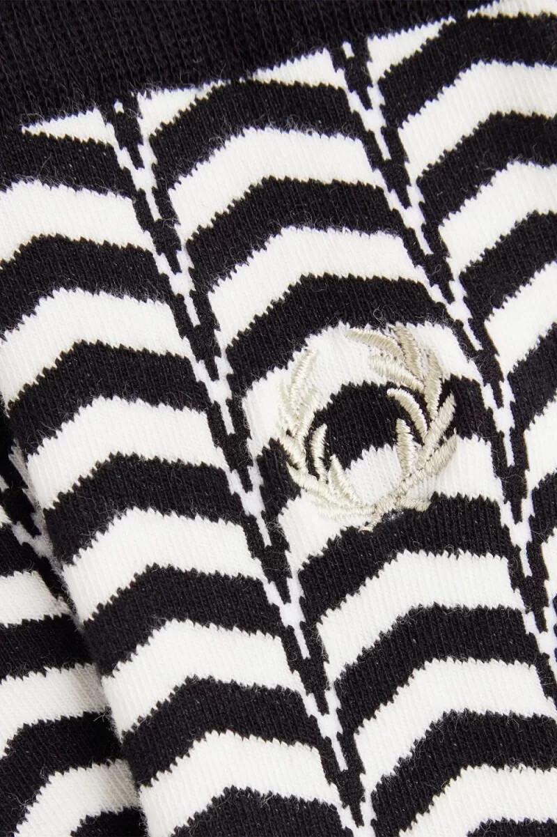 calcetines fred perry con estampado abstracto para hombre color negro y gris cálido