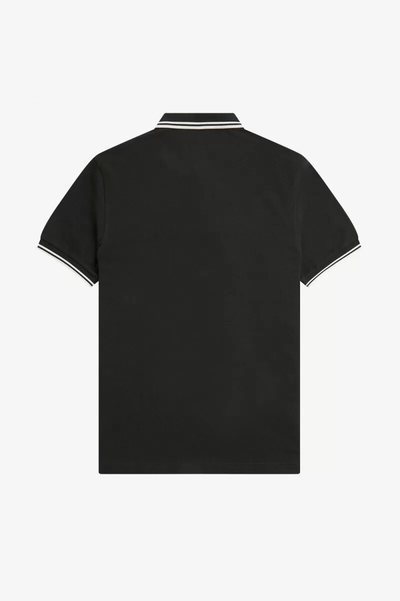 camisa fred perry m3600 para hombre verde noche blanco nieve