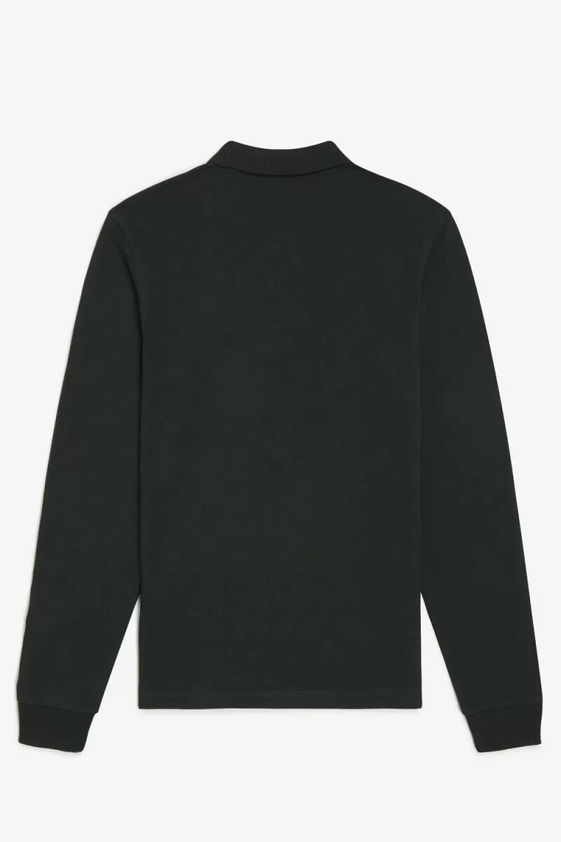 camisa fred perry m6006 para hombre verde noche