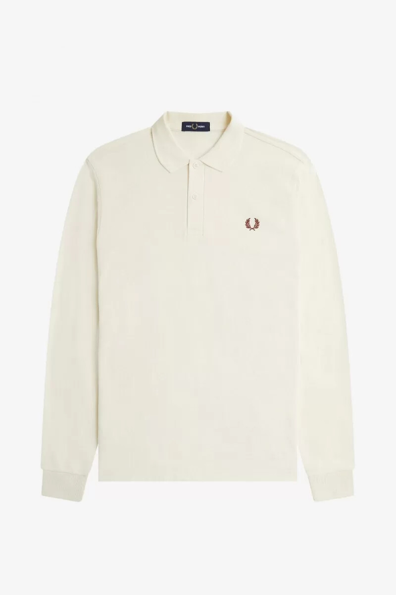 camisa fred perry m6006 para hombre beige marrón whisky