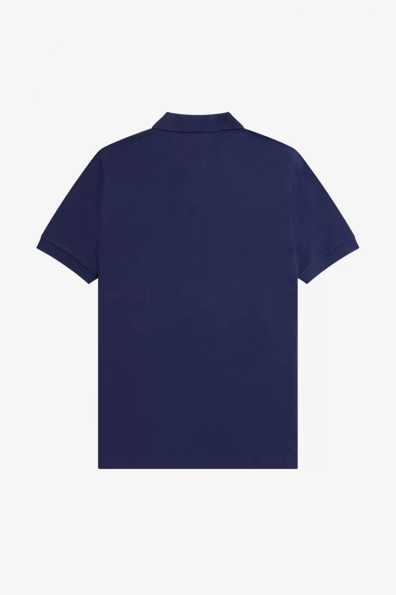 camisa fred perry m6000 para hombre color azul marino francés marrón whisky