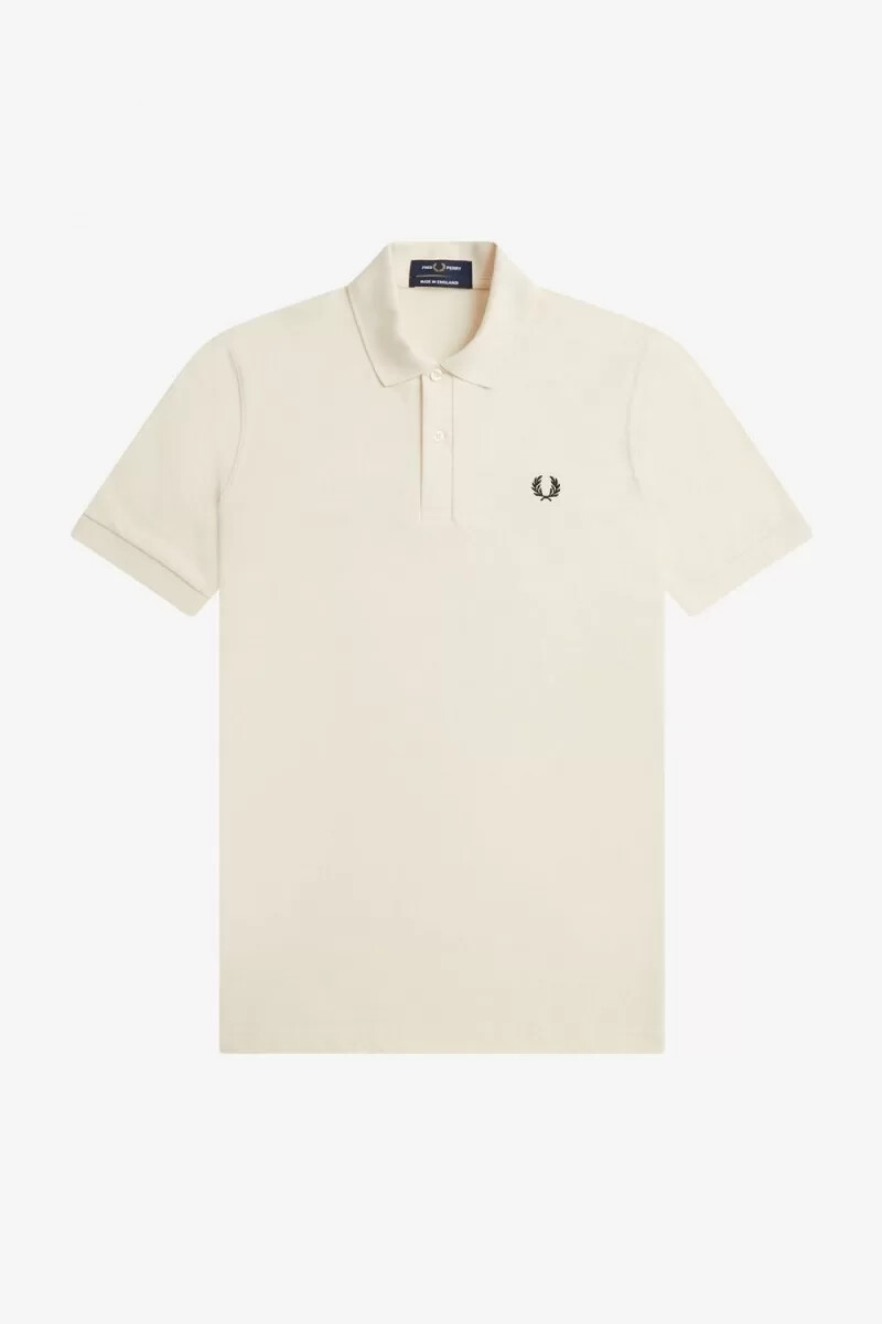 camisa fred perry m3 para hombre beige y negra