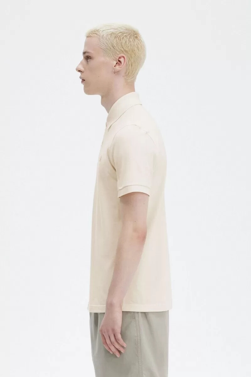 camisa fred perry m3 para hombre beige avena