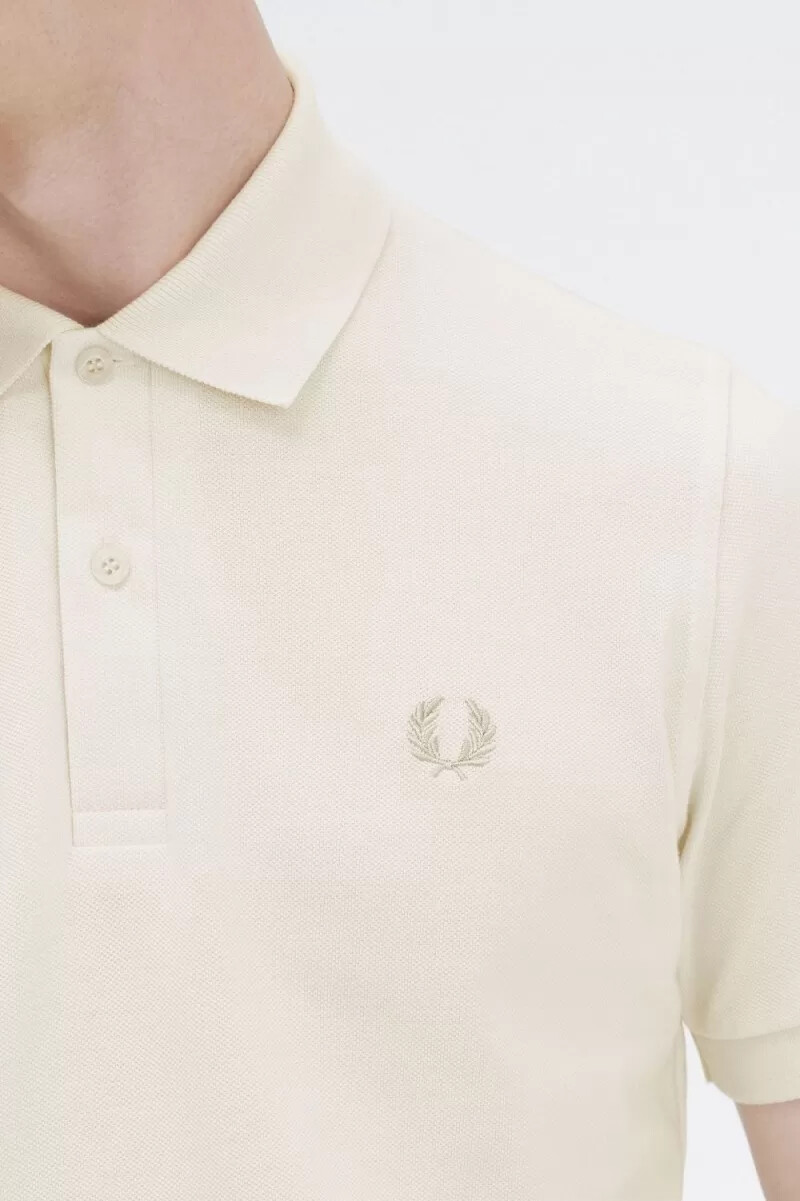 camisa fred perry m3 para hombre beige avena