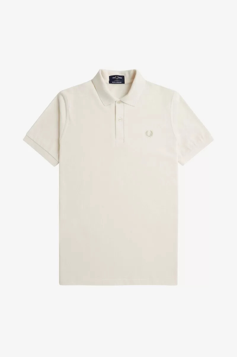 camisa fred perry m3 para hombre beige avena