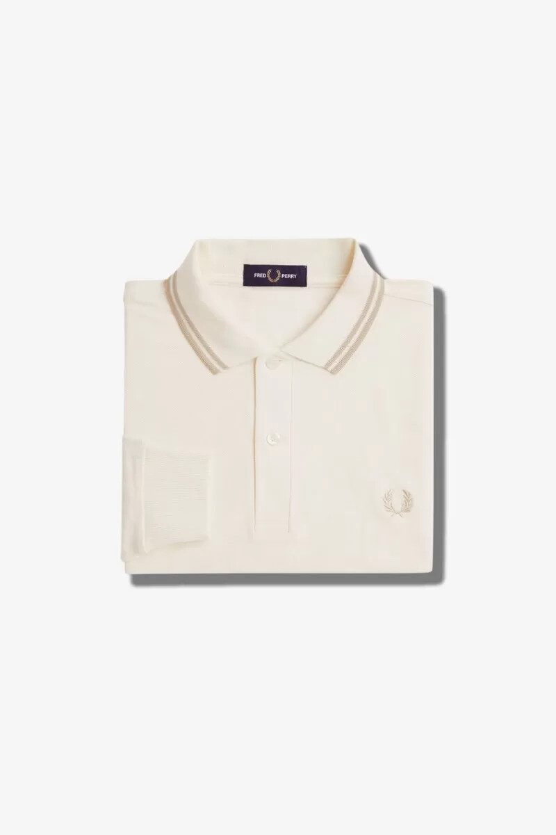 camisa fred perry m3636 para hombre beige avena avena