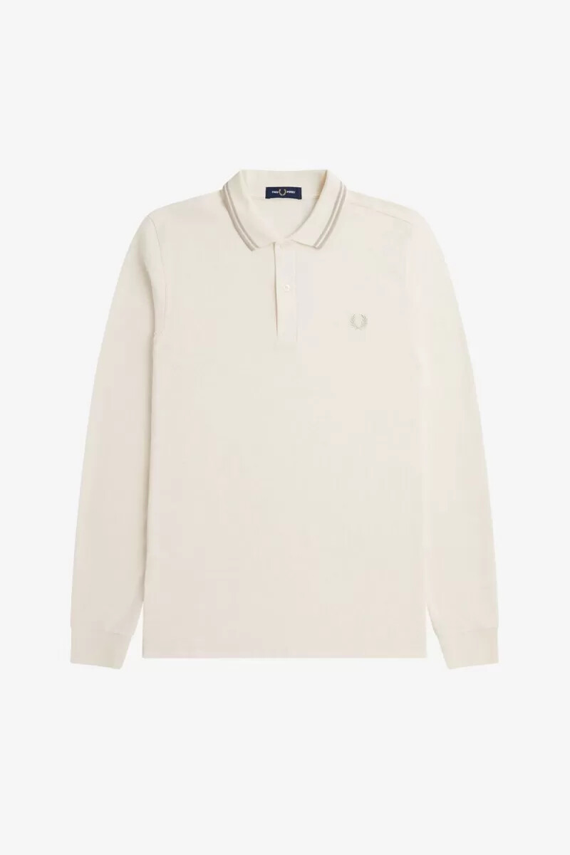 camisa fred perry m3636 para hombre beige avena avena