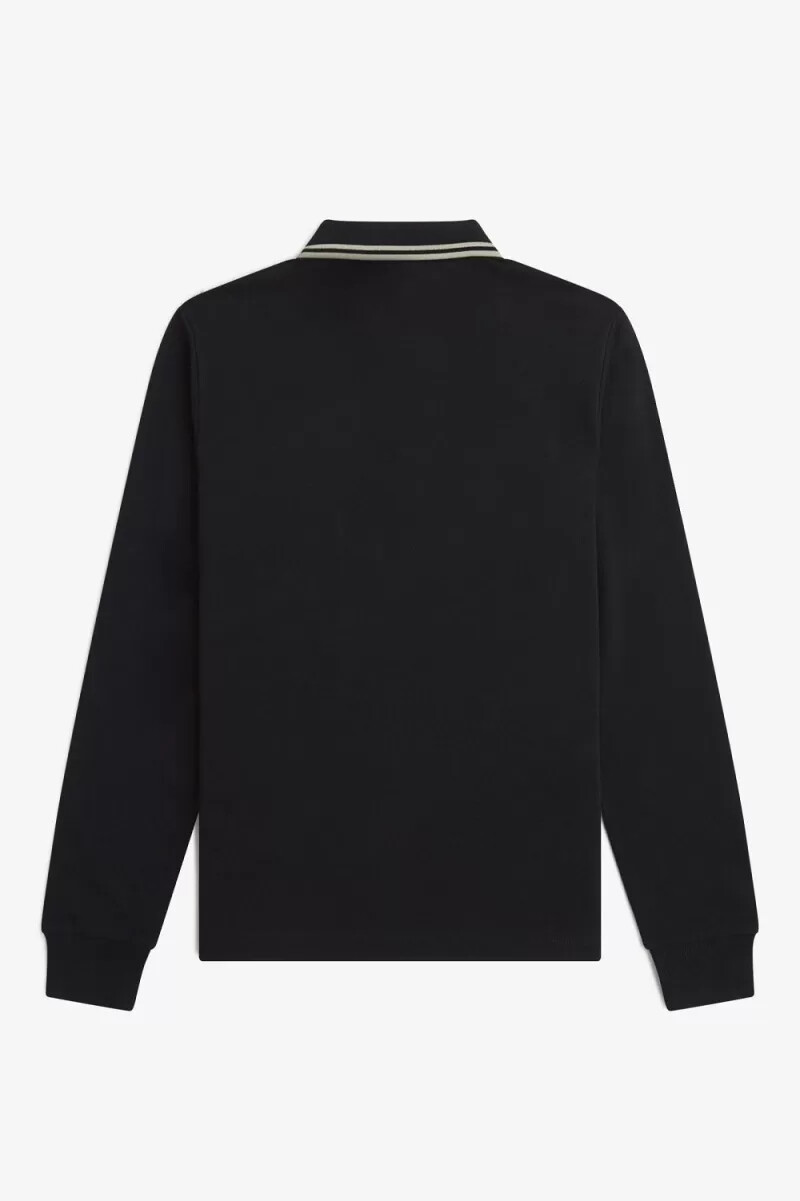 camisa fred perry g3636 para mujer color negro y gris cálido