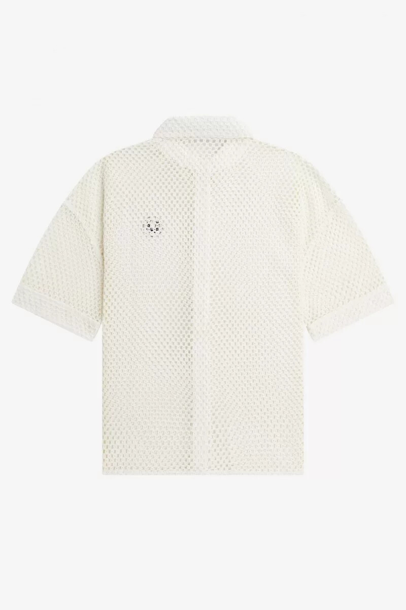 camisa de punto abierto fred perry para mujer blancanieves
