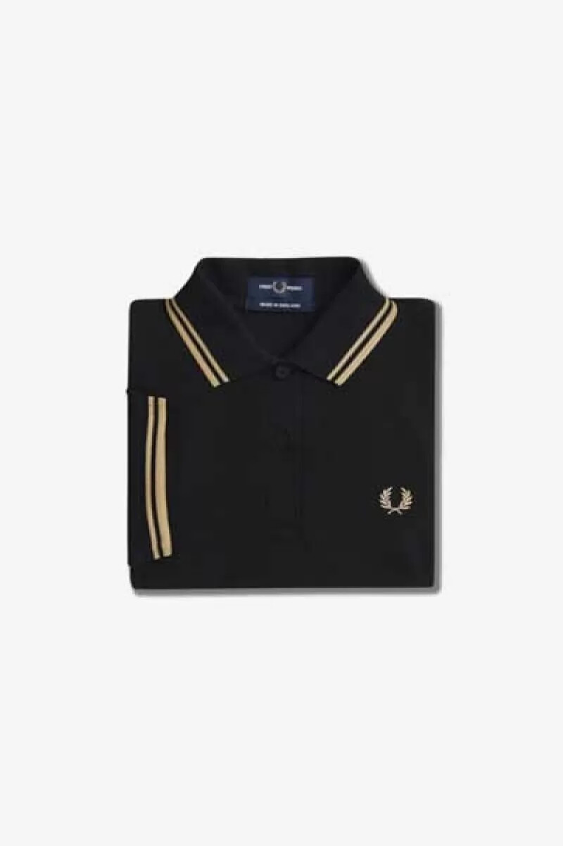 camisa fred perry g12 para mujer color negro champán