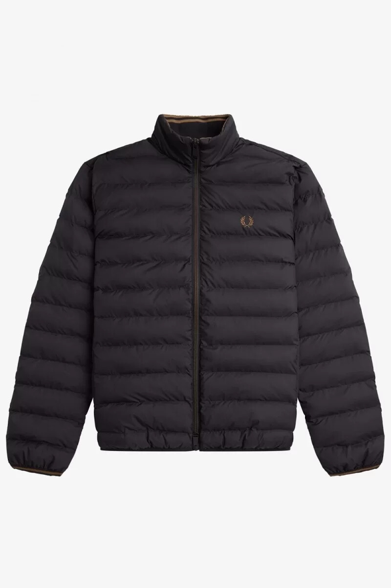 chaquetas aislantes fred perry para hombre color negro