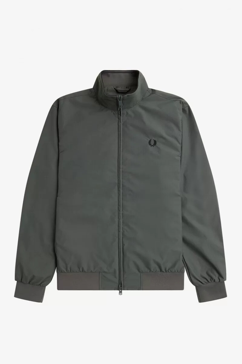 chaquetas fred perry brentham para hombre color verde campo