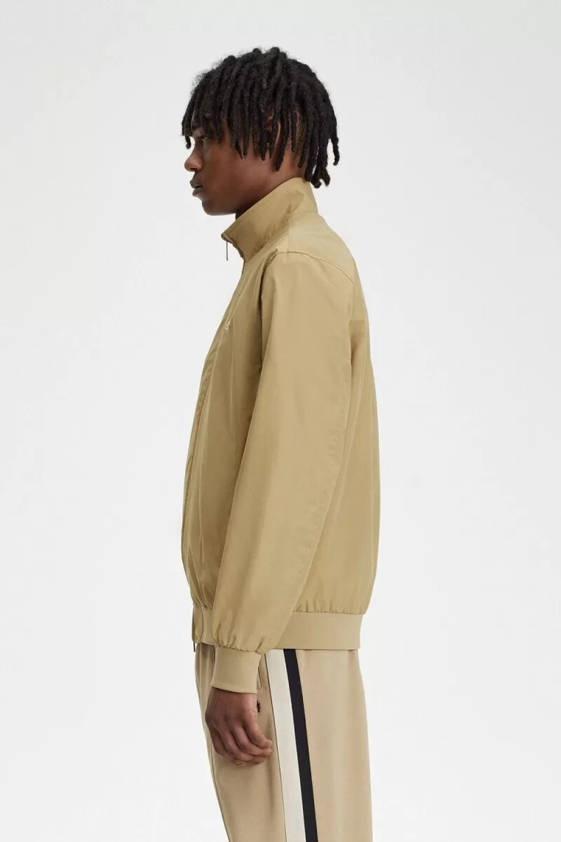 chaquetas fred perry brentham para hombre verdes