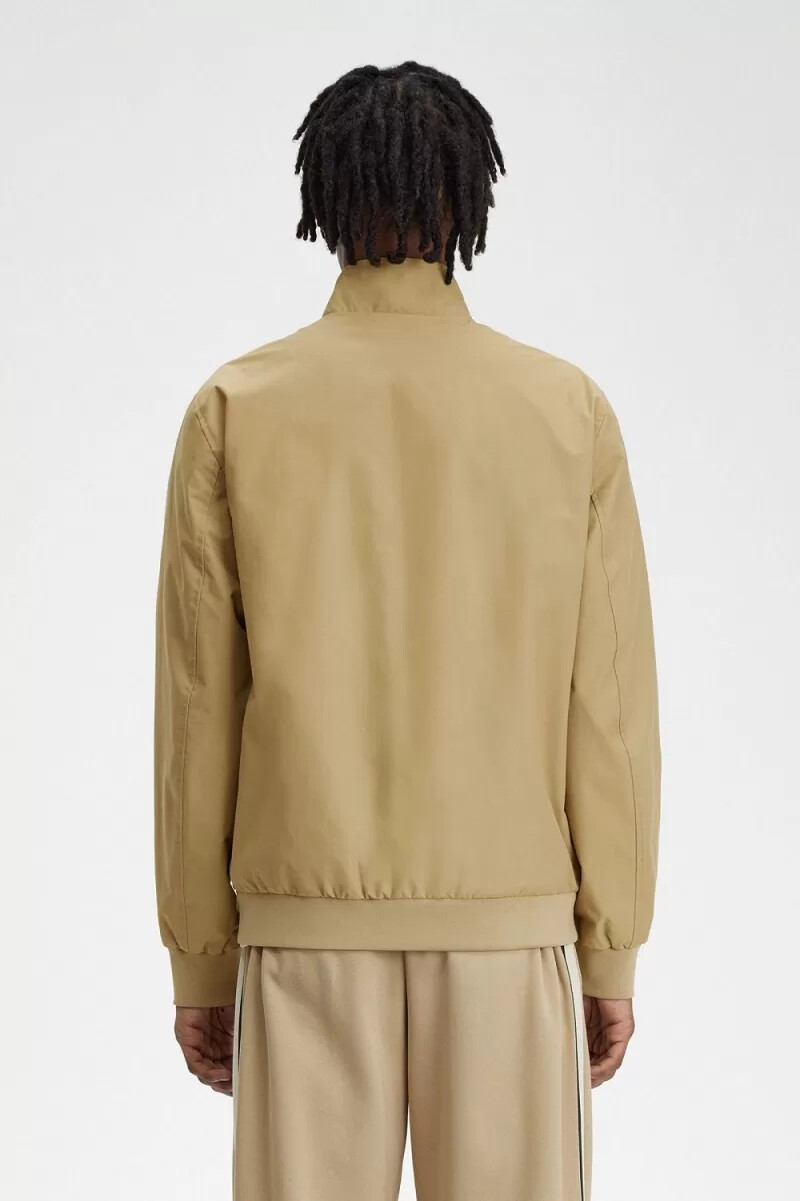 chaquetas fred perry brentham para hombre verdes