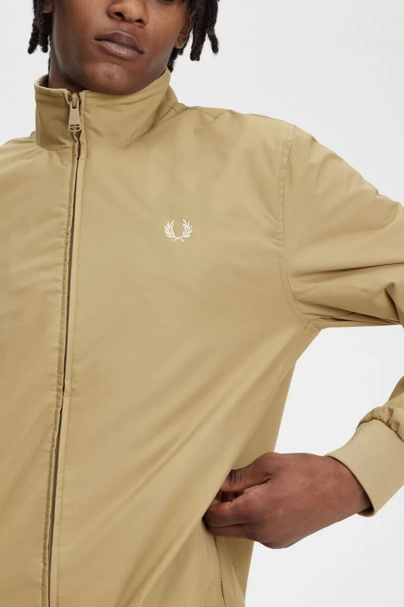 chaquetas fred perry brentham para hombre verdes