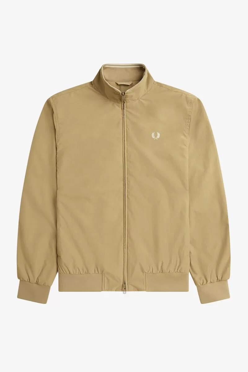 chaquetas fred perry brentham para hombre verdes