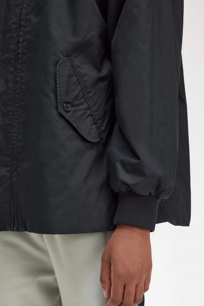 chaquetas acolchadas con cremallera para mujer de fred perry color negro