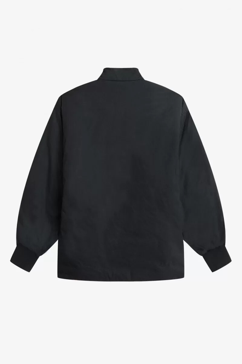 chaquetas acolchadas con cremallera para mujer de fred perry color negro