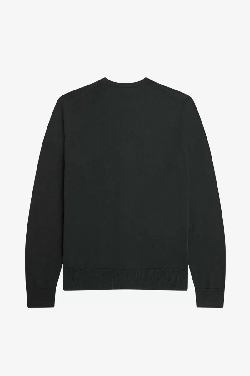 cárdigan clásico fred perry para hombre verde noche