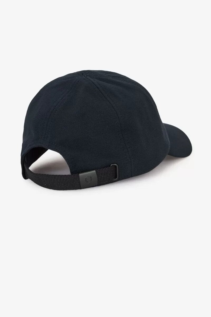 gorras clásicas de piqué fred perry para hombre color azul marino y marrón