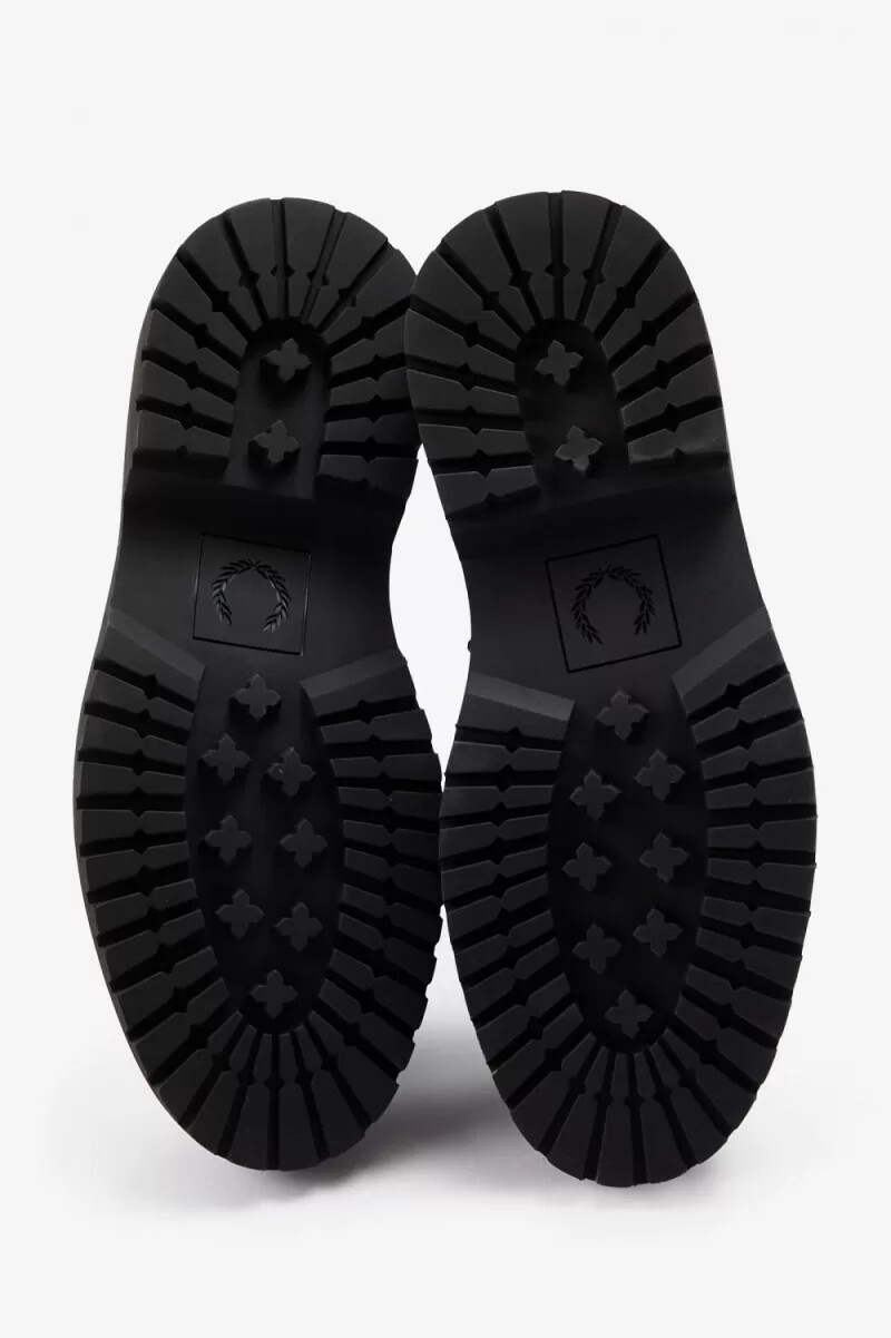 mocasines negros fred perry para hombre