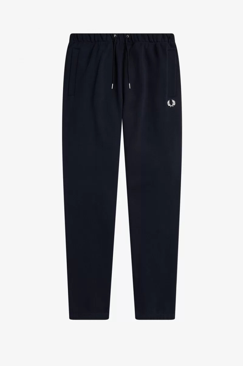 pantalones deportivos fred perry loopback para hombre azul marino