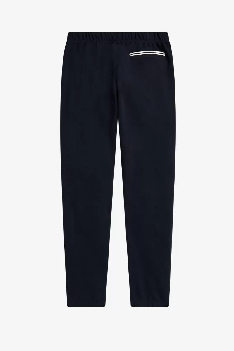 pantalones deportivos fred perry loopback para hombre azul marino