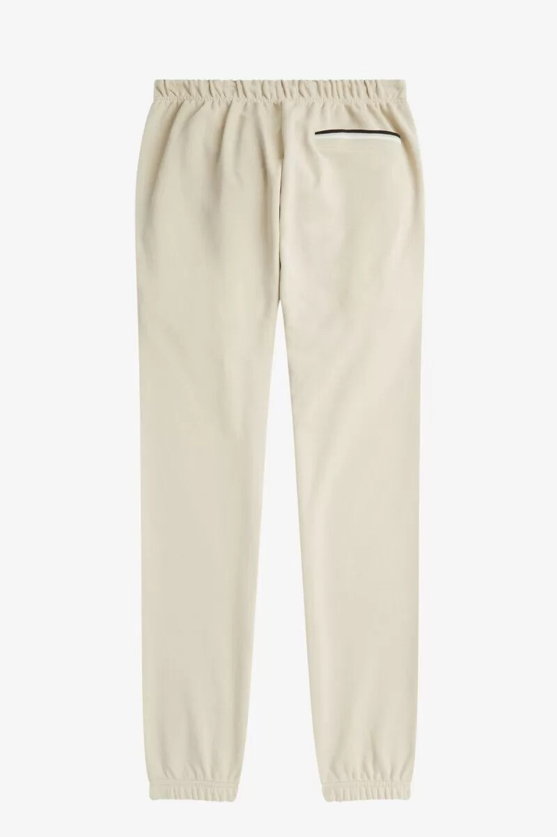 pantalones deportivos fred perry loopback para hombre color avena y negro