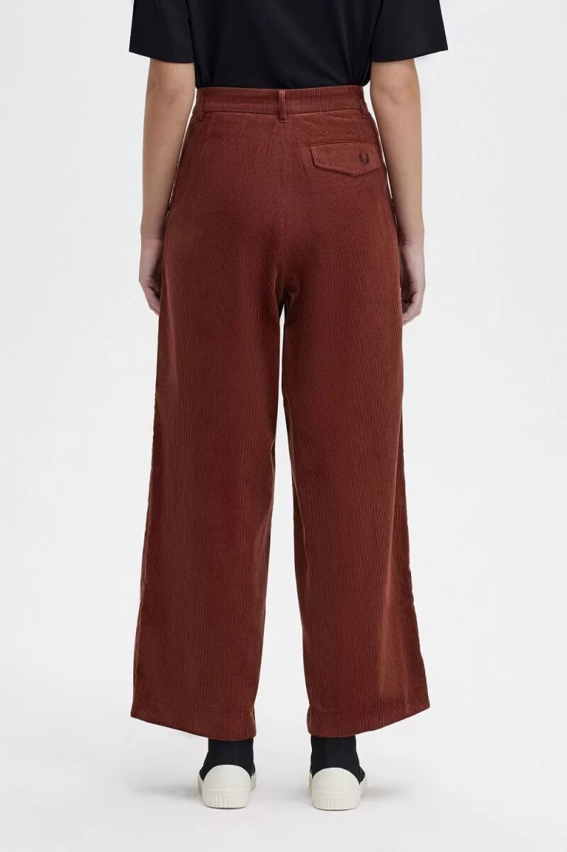pantalones de pana fred perry para mujer color marrón whisky