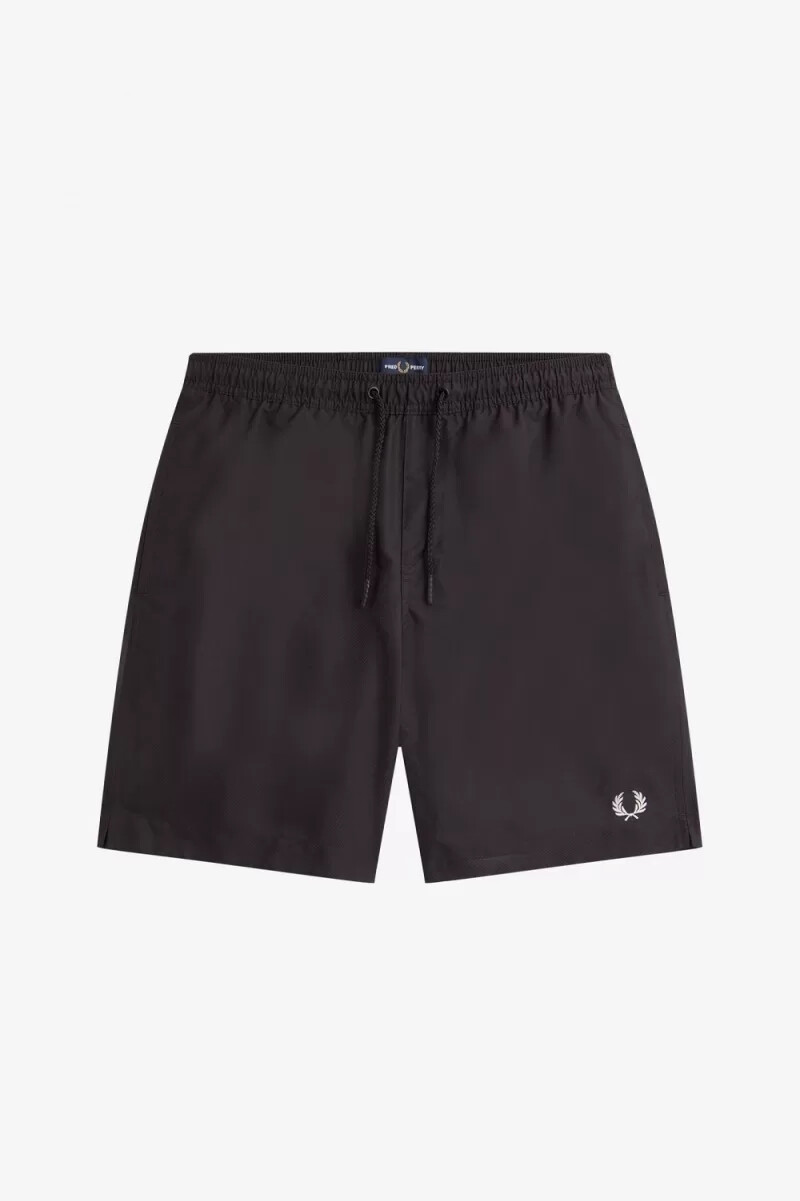 pantalones cortos de baño clásicos fred perry para hombre color negro