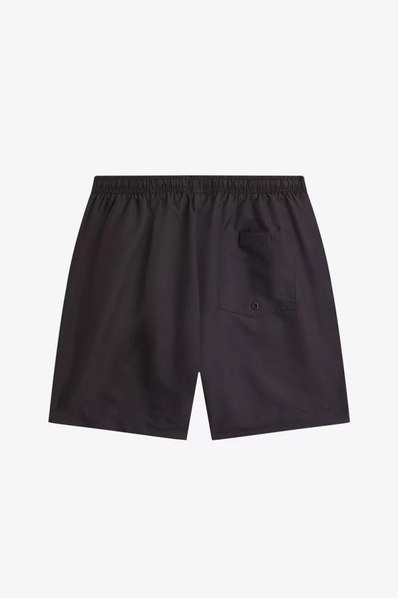pantalones cortos de baño clásicos fred perry para hombre color negro