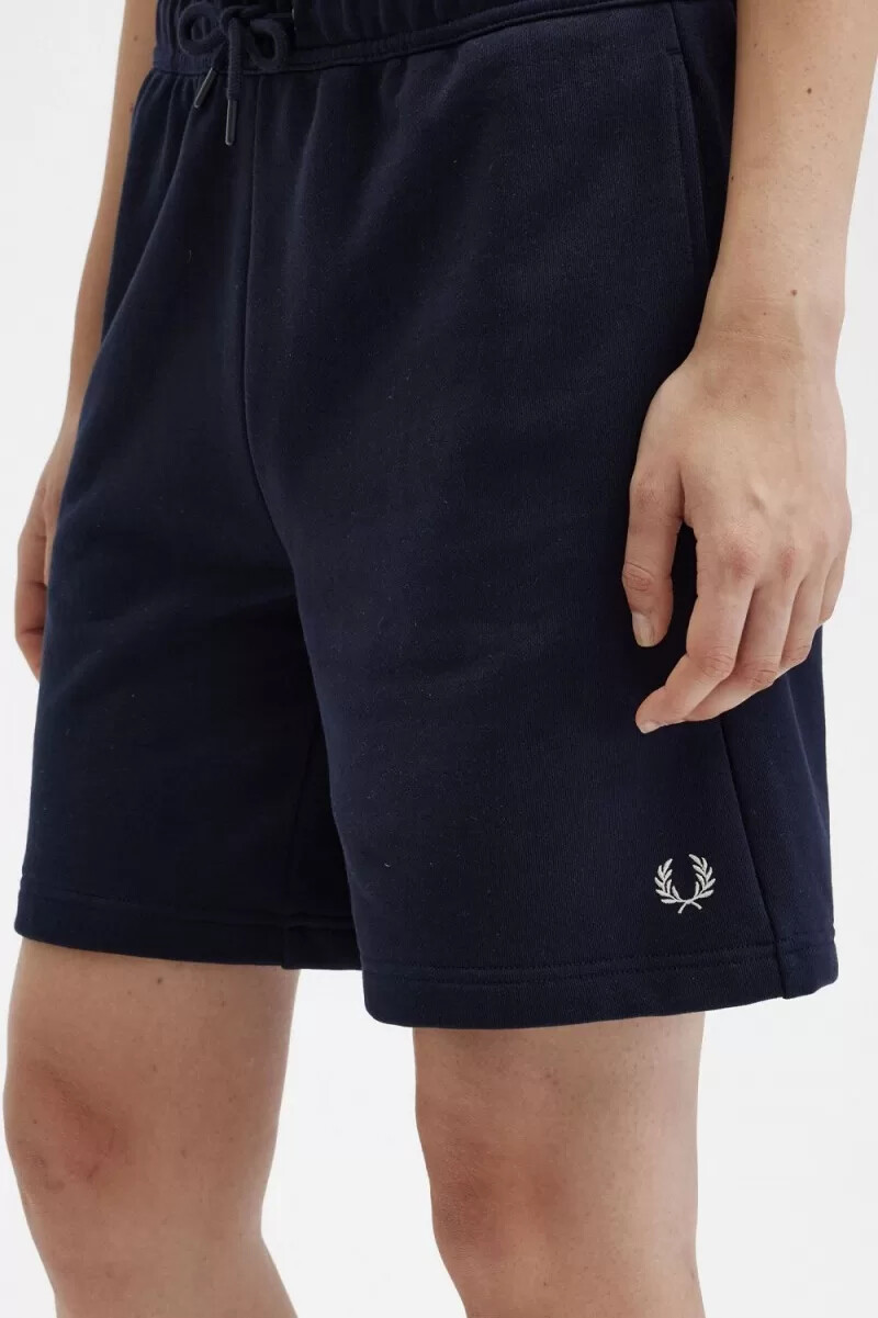 pantalones cortos deportivos fred perry para mujer color azul marino