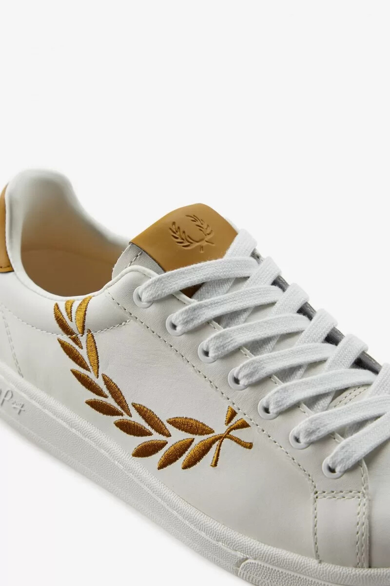 zapatillas de tenis fred perry b721 para hombre color marfil