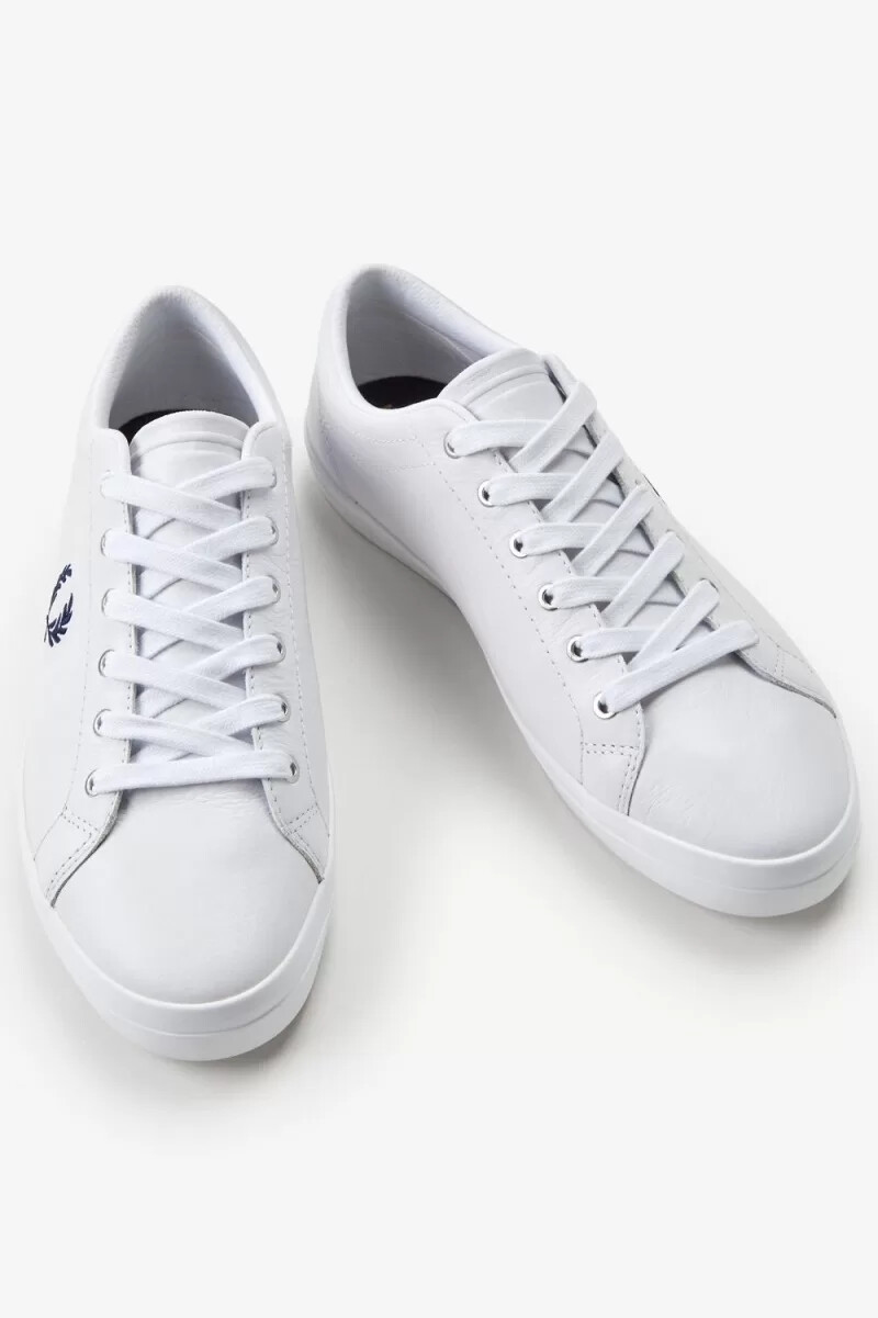 zapatillas de tenis fred perry baseline para hombre blancas