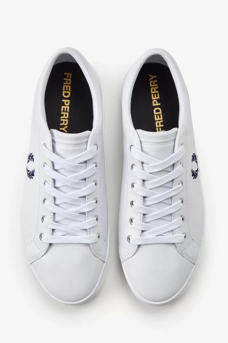 zapatillas de tenis fred perry baseline para hombre blancas