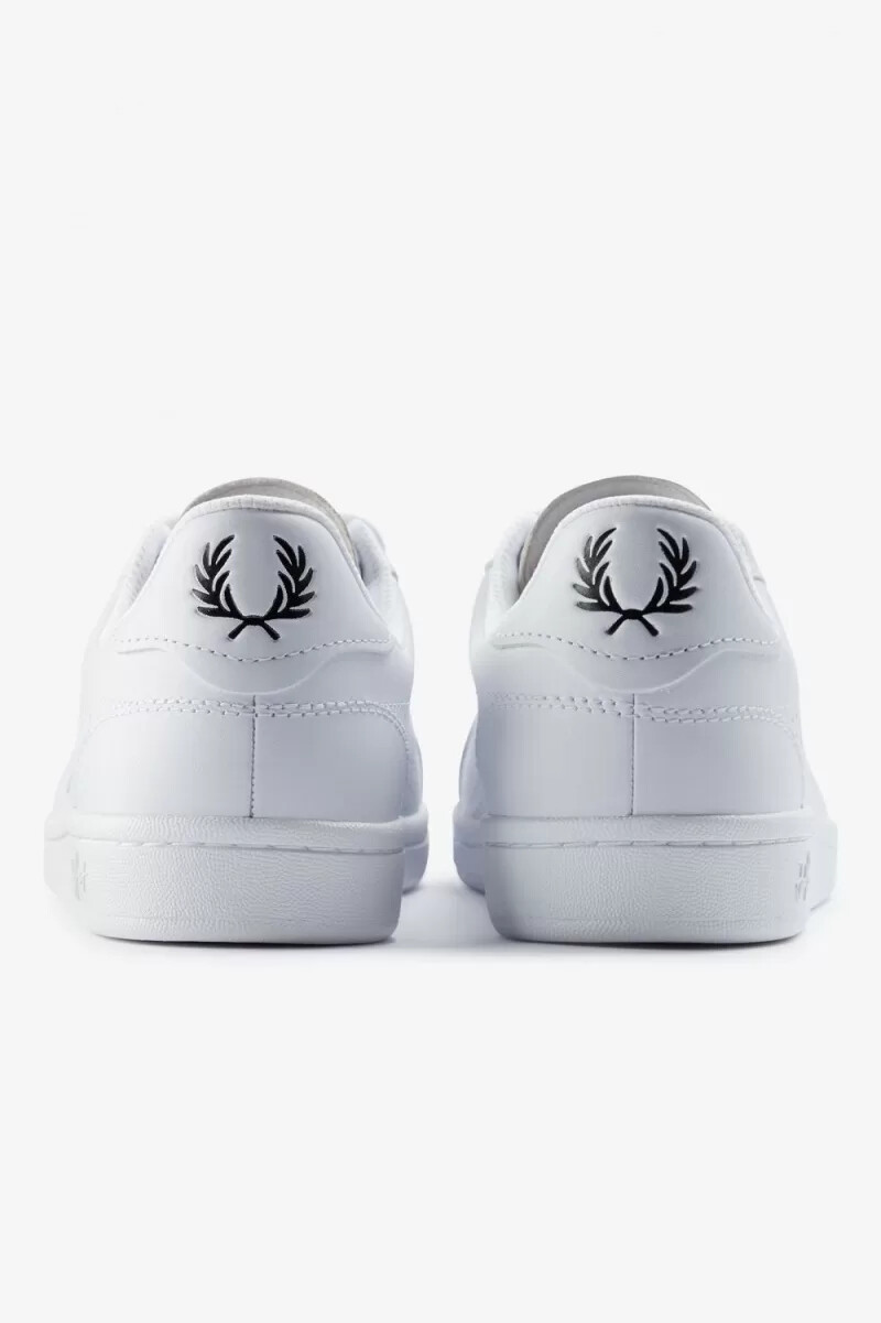 zapatillas de tenis fred perry b721 para hombre color blanco y negro