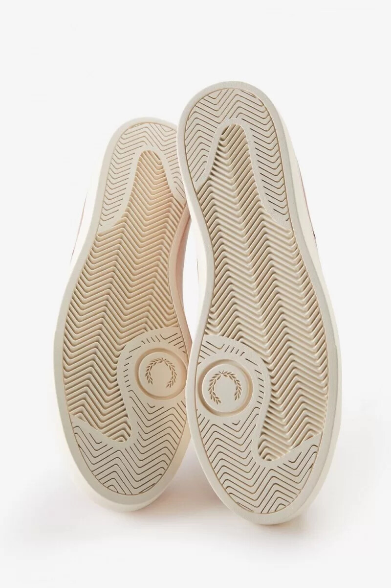 zapatillas de tenis fred perry spencer para mujer color tostado oscuro y café oscuro