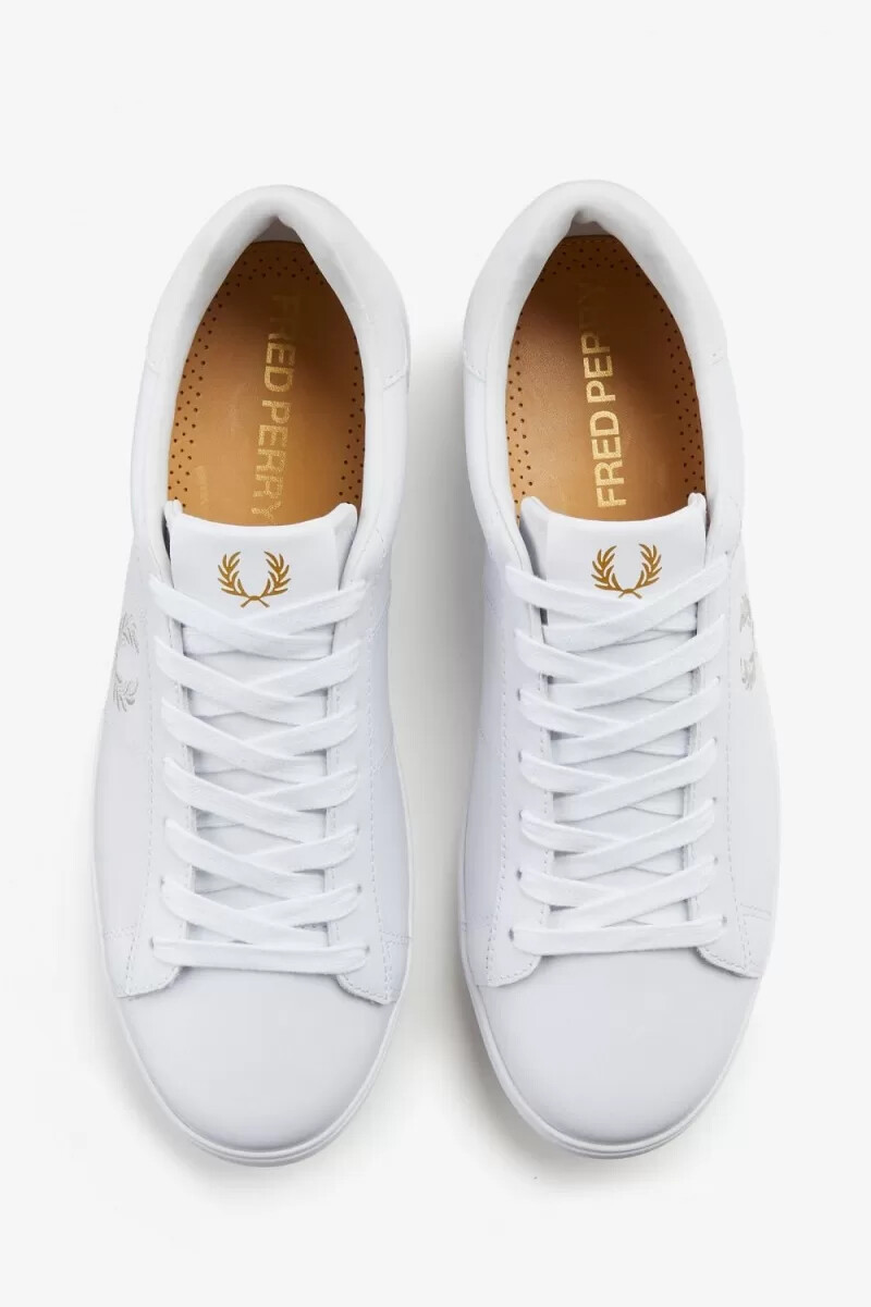 zapatillas de tenis fred perry spencer para mujer blancas