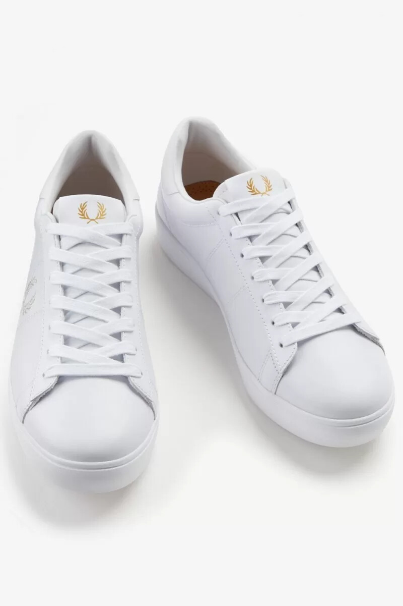 zapatillas de tenis fred perry spencer para mujer blancas